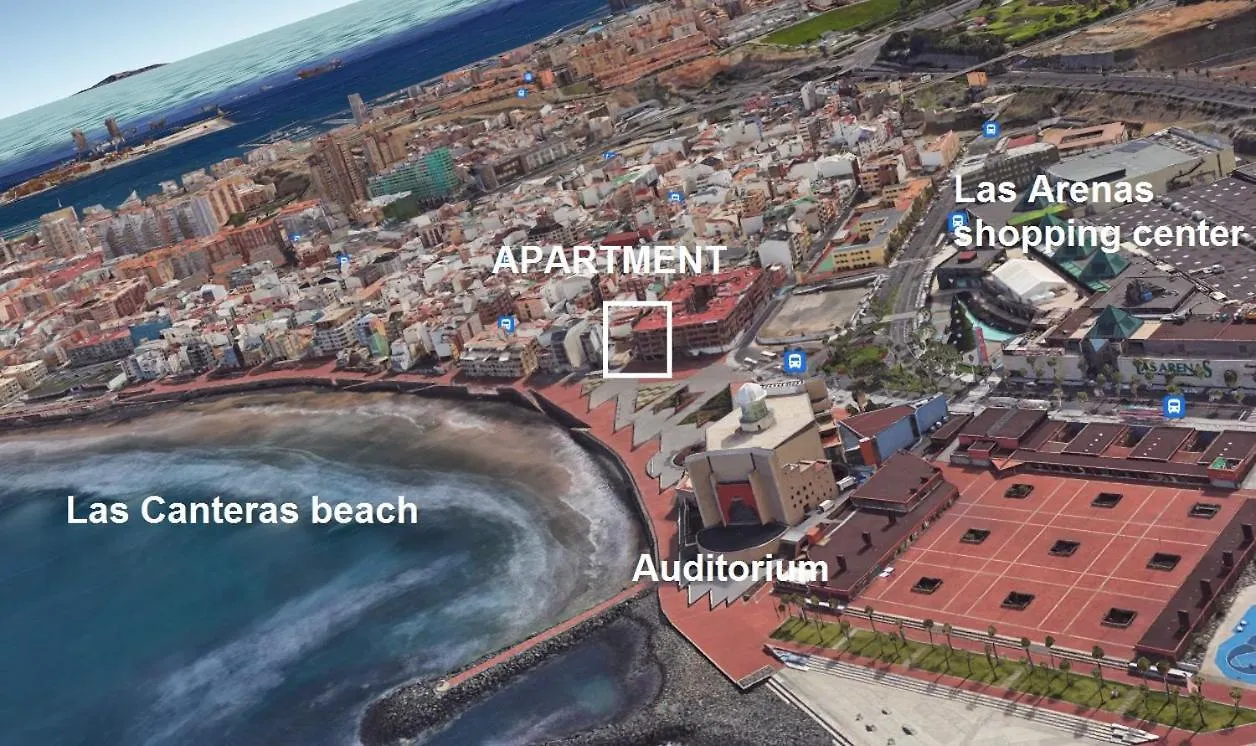 Apartment Luxury Holiday Home In Canteras Beachfront Las Palmas de Gran Canaria